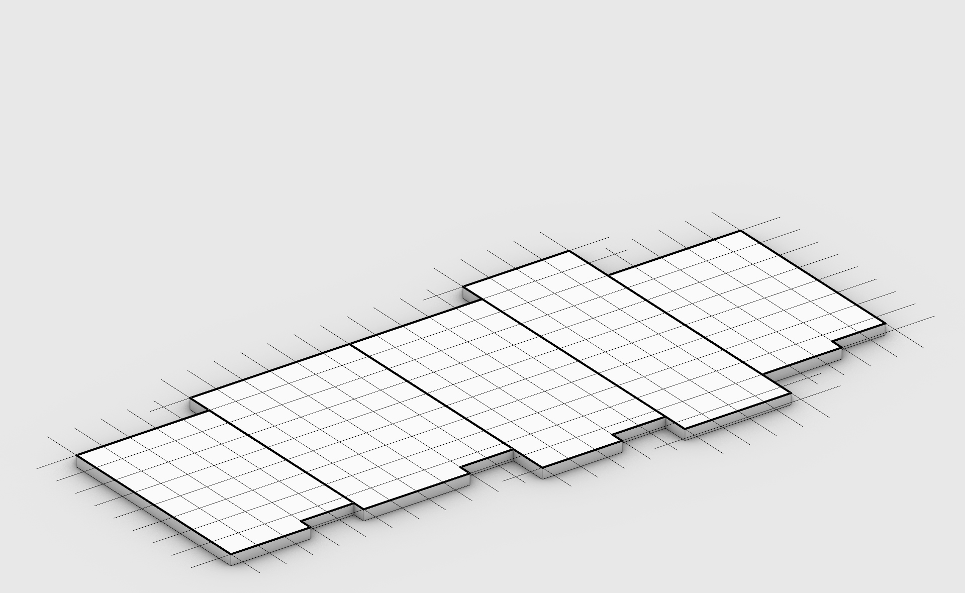 animatie van de opbouw van een modulaire levensloop bestendige woning